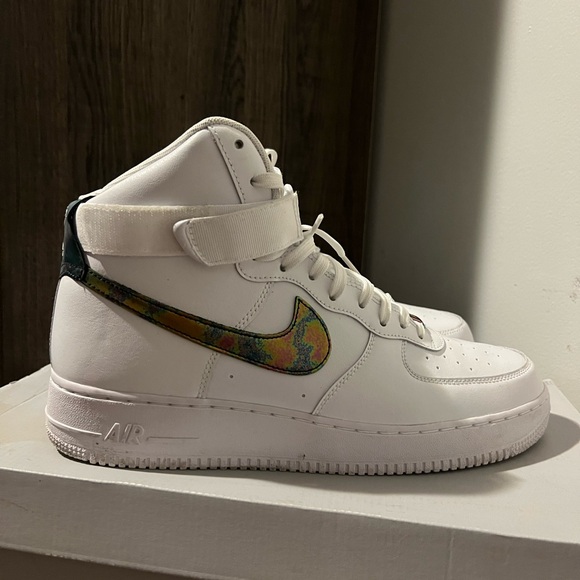 Mens Nike Air Force 1 High Top Size 12 Casual Basketball Shoes Athletic Casual - Picture 4 of 5